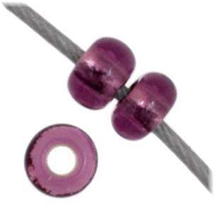 Preciosa Ornela 10/0 Preciosa Seed Beads 10/0 Purple Silver lined Czech Seed Beads