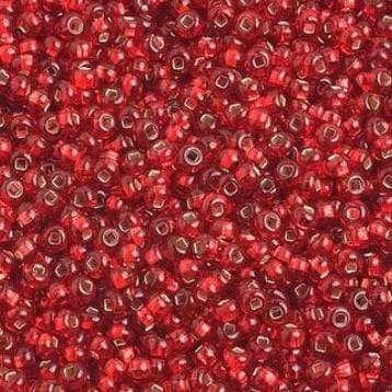 Sundaylace Creations & Bling 10/0 Preciosa Seed Beads 10/0 Silver-lined Red Preciosa Seed Bead