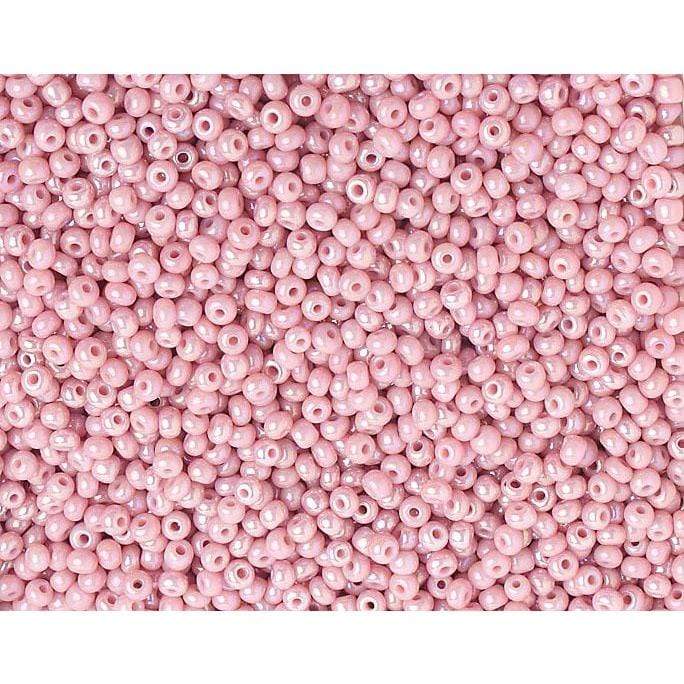 Sundaylace Creations & Bling 10/0 Preciosa Seed Beads 10/0 Opaque Rose Luster/Pearl Sfinx Loose, Preciosa Seed beads