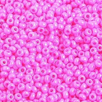 Preciosa Ornela 10/0 Preciosa Seed Beads 22g 10/0 Rose Opaque Dyed Preciosa Seedbeads