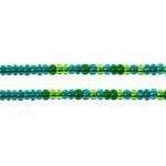 Sundaylace Creations & Bling 10/0 Preciosa Seed Beads 10/0 Seagreen Mix Silver Lined, Preciosa Seed Beads