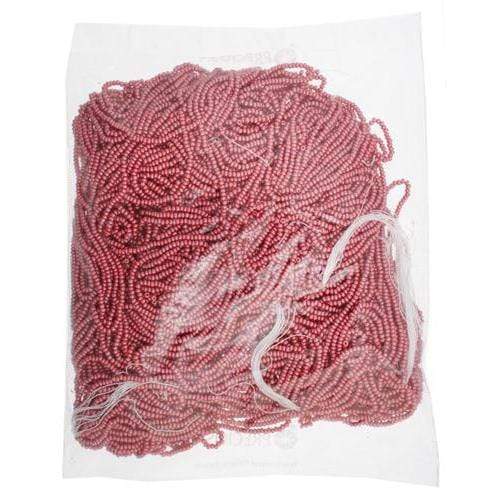 Sundaylace Creations & Bling 10/0 Preciosa Seed Beads 10/0 Shiny Salmon Pink, Preciosa Seed Bead *Strung