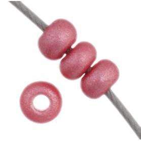 Sundaylace Creations & Bling 10/0 Preciosa Seed Beads 10/0 Shiny Salmon Pink, Preciosa Seed Bead *Strung