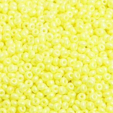Sundaylace Creations & Bling 10/0 Preciosa Seed Beads 22g 10/0 Shiny Yellow Preciosa Seed Bead