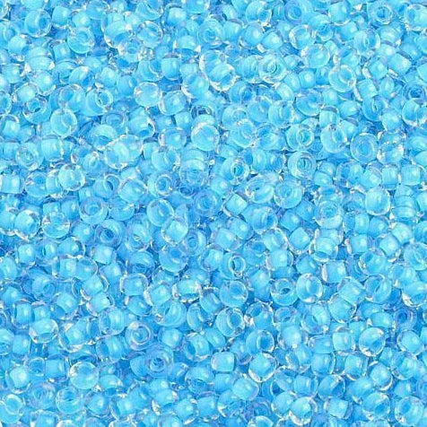 Sundaylace Creations & Bling 10/0 Preciosa Seed Beads 10/0 Turquoise Blue Colour lined Terra Preciosa Seed Beads