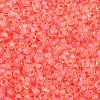 Sundaylace Creations & Bling 10/0 Preciosa Seed Beads 10/0 Yellow Coral Colour lined Terra, Preciosa Seed Beads