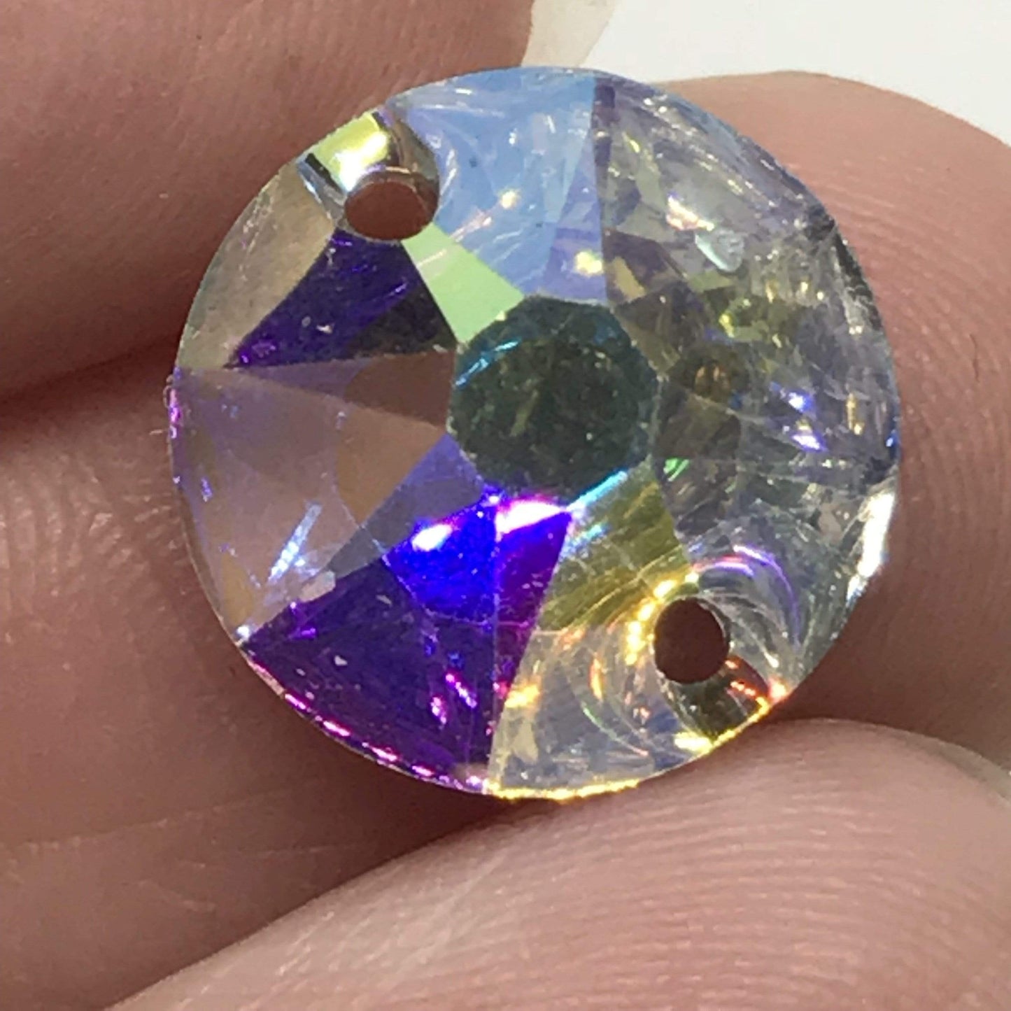 10mm, 10mm Flat Top, & 8mm AB FLAT TOP RESIN Rivoli, Sew on, Resin Gems, Resin Gem, (Sold in Pair)