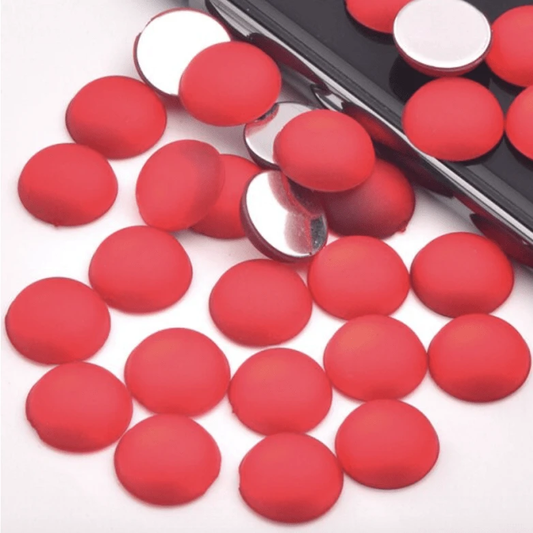 Sundaylace Creations & Bling Resin Gems 10mm Frosted Matte Cat Eye Reflective, Glue on, Resin Gems