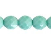 Sundaylace Creations & Bling Fire Polished Beads 10mm Light Blue Opaque Fire Polish Round Bead, Strand