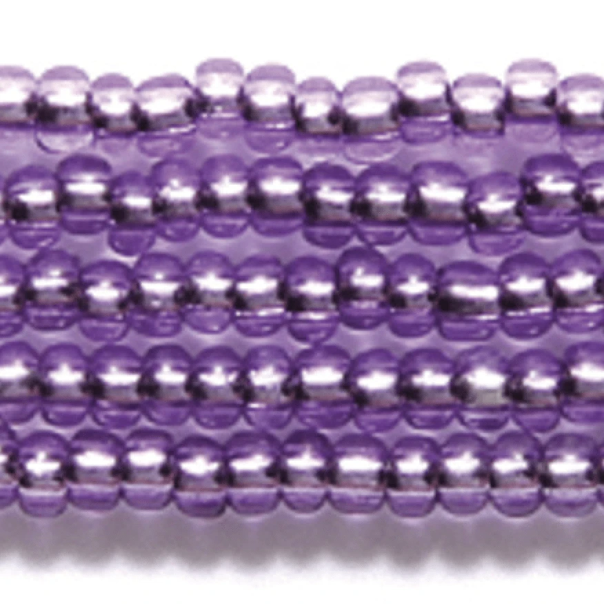 Preciosa Ornela 11/0 Preciosa Seed Beads 11/0 Amethyst Silver Lined Coated Preciosa Seed Beads *Limited time Hank