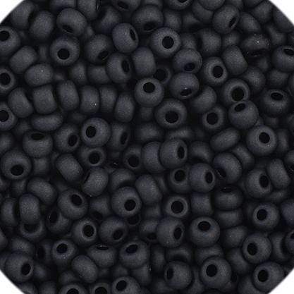 Preciosa Ornela 11/0 Preciosa Seed Beads 11/0 Black Matte Opaque, Preciosa Seed Bead