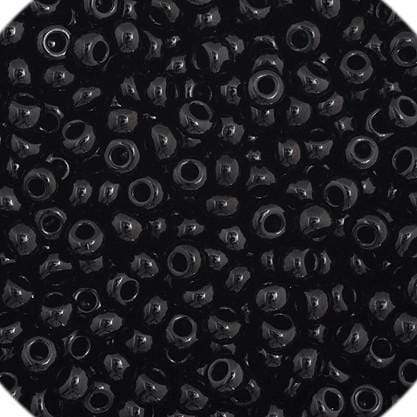 Preciosa Ornela 11/0 Preciosa Seed Beads 11/0 Black Opaque, Preciosa Seed Bead