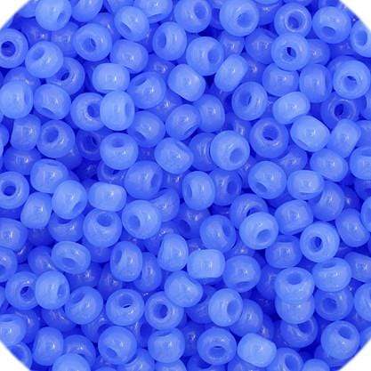 Preciosa Ornela 11/0 Preciosa Seed Beads 22g 11/0 Blue Oily (Opal) Opaque Preciosa Seed Bead