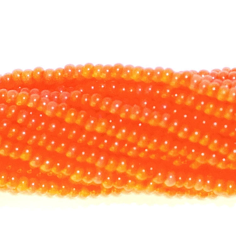 Sundaylace Creations & Bling 11/0 Preciosa Seed Beads 11/0 Bright Orange Silk (Opal) Preciosa Seed Beads *Limited time Hank
