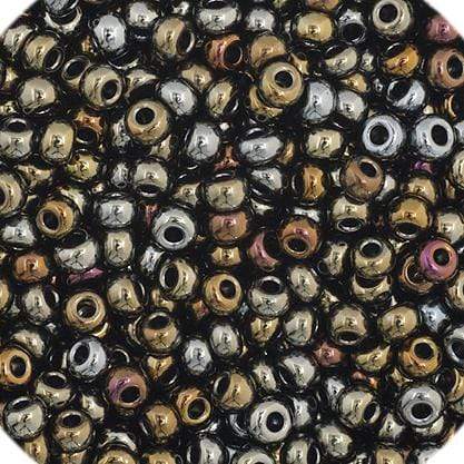 Sundaylace Creations & Bling 11/0 Preciosa Seed Beads 11/0 Brown AB Opaque (Metallic) Preciosa Seed Bead