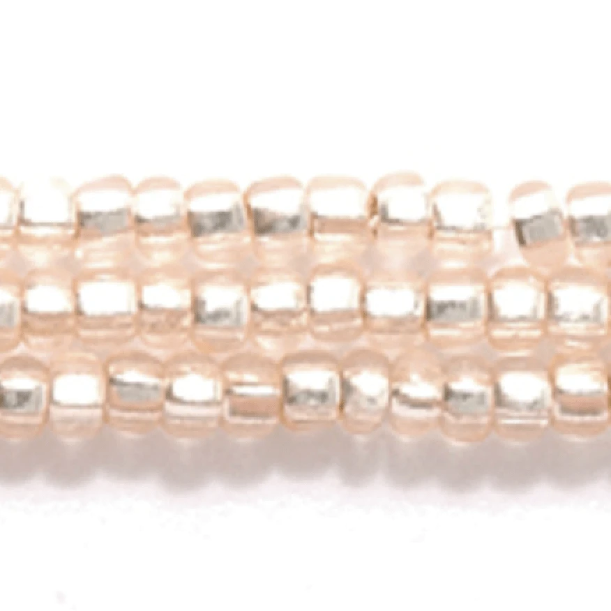 Preciosa Ornela 11/0 Preciosa Seed Beads 11/0 Champagne Coated Silver Lined Preciosa Seed Beads *Limited time Hank