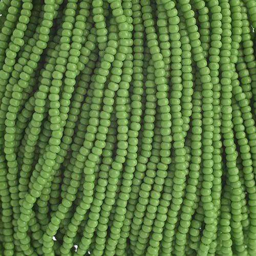 Sundaylace Creations & Bling 11/0 Charlotte Cut Czech Seed Bead- Opaque Light Green