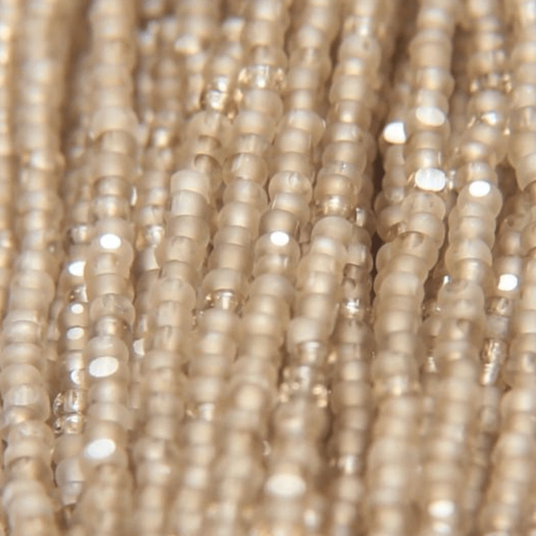 11/0 Charlotte Cut *Premium Seed Bead- Patina Matte Crystal Golden Honey- Oatmeal Tan *10g Hank* Charlotte Cut Seedbeads