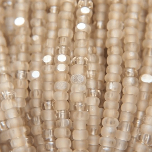 11/0 Charlotte Cut *Premium Seed Bead- Patina Matte Crystal Golden Honey- Oatmeal Tan *10g Hank* Charlotte Cut Seedbeads