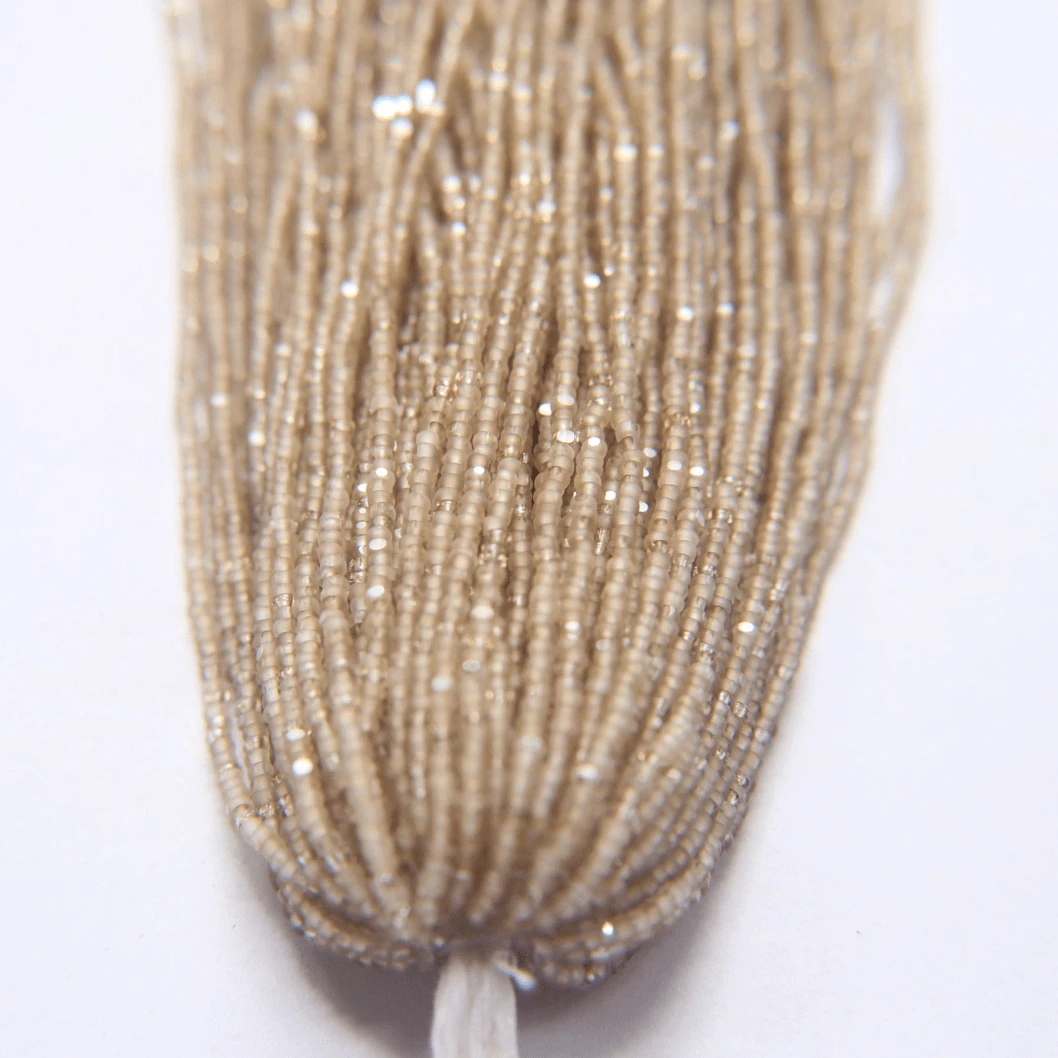 11/0 Charlotte Cut *Premium Seed Bead- Patina Matte Crystal Golden Honey- Oatmeal Tan *10g Hank* Charlotte Cut Seedbeads