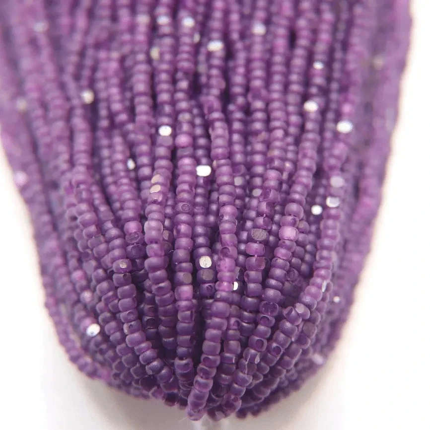 11/0 Charlotte Cut Seed Bead- Matte Huckleberry Purple Lined *10g Hank* Charlotte Cut Seedbeads