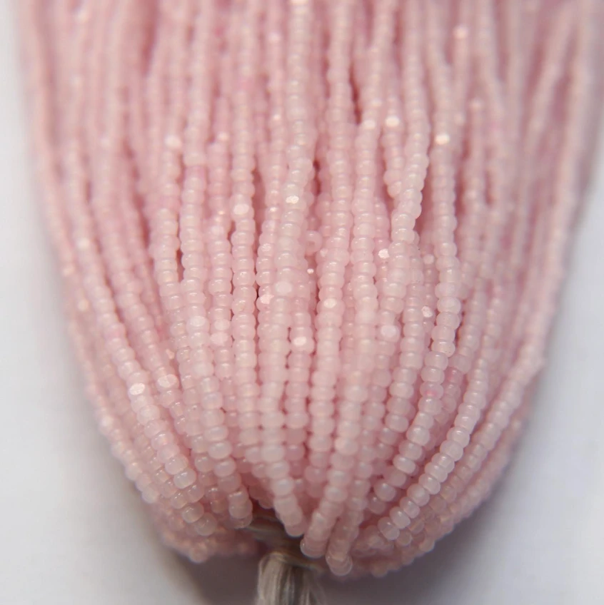11/0 Charlotte Cut SHEEN India Seed Bead- Opal Rose Water *10g Hank* Charlotte Cut Seedbeads
