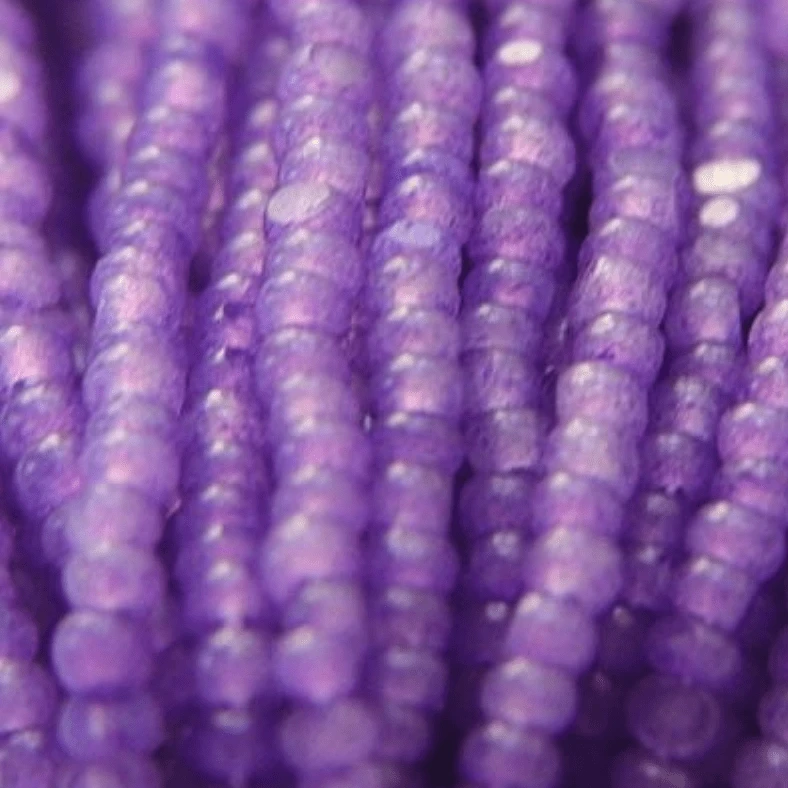 11/0 Charlotte Cut SHEEN India Seed Bead- Opal Tanzanite Purple *10g Hank* Charlotte Cut Seedbeads