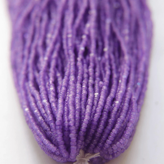 11/0 Charlotte Cut SHEEN India Seed Bead- Opal Tanzanite Purple *10g Hank* Charlotte Cut Seedbeads
