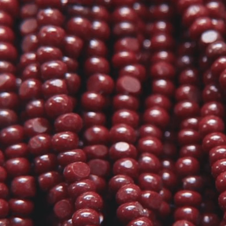 11/0 Charlotte Cut SHEEN India Seed Bead- Opaque Chocolate Brown *10g Hank* Charlotte Cut Seedbeads