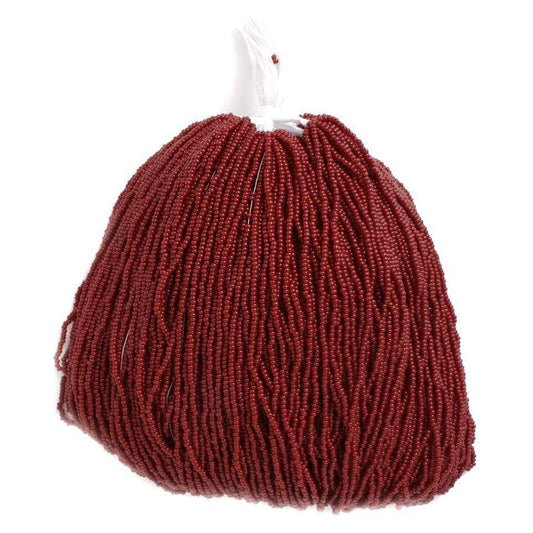 Sundaylace Creations & Bling 11/0 Preciosa Seed Beads 11/0 Cranberry Opaque Preciosa Seed Bead, 22g or Hank