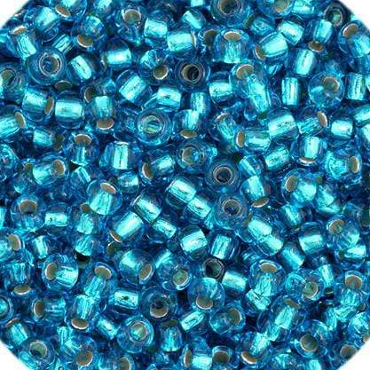 Sundaylace Creations & Bling 11/0 Preciosa Seed Beads 11/0 Dark Aqua Silver lined Preciosa Seed Bead