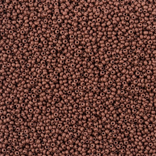 Preciosa Ornela 11/0 Preciosa Seed Beads 11/0 DARK BROWN MATTE Terra Intensive Finish, Preciosa Seed Beads