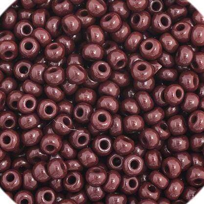 Preciosa Ornela 11/0 Preciosa Seed Beads 11/0 Dark Brown Opaque Preciosa Seed Bead