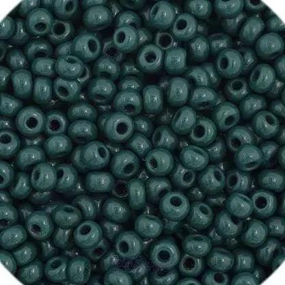 Preciosa Ornela 11/0 Preciosa Seed Beads 11/0 Dark Green Opaque Preciosa Seed Bead