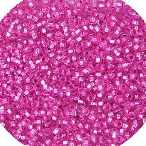 Preciosa Ornela 11/0 Preciosa Seed Beads 11/0 Fuchsia Dyed Silver lined Preciosa Seed beads