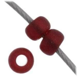 Preciosa Ornela 11/0 Preciosa Seed Beads 11/0 Garnet Red Matte Transparent Preciosa Seed Bead
