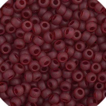 Preciosa Ornela 11/0 Preciosa Seed Beads 11/0 Garnet Red Matte Transparent Preciosa Seed Bead