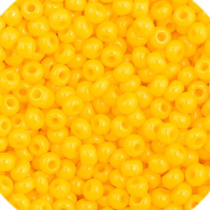 Preciosa Ornela 11/0 Preciosa Seed Beads 11/0 Golden Yellow Opaque Preciosa Seed Bead