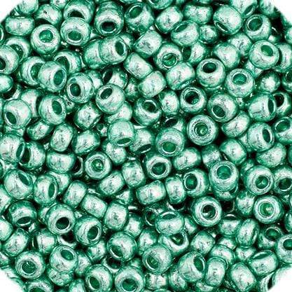 Preciosa Ornela 11/0 Preciosa Seed Beads 11/0 Green Metallic Preciosa Seed Bead