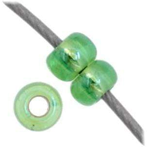 Preciosa Ornela 11/0 Preciosa Seed Beads 11/0 Green Rainbow Silver lined Preciosa Seed Bead