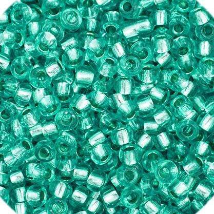 Preciosa Ornela 11/0 Preciosa Seed Beads 11/0 Green Silver lined Dyed Preciosa Seed Bead