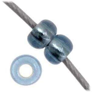 Preciosa Ornela 11/0 Preciosa Seed Beads 11/0 Grey Transparent Silverlined Preciosa Seed Bead