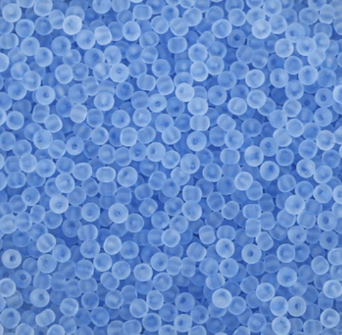 11/0 Japanese Seedbeads, Frosted Matte Dove Blue 10g 11/0 TOHO Seed Beads