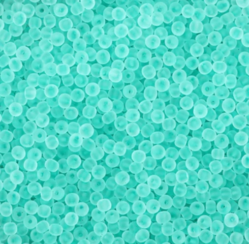 11/0 Japanese Seedbeads, Frosted Matte Robin Egg Blue 10g 11/0 TOHO Seed Beads