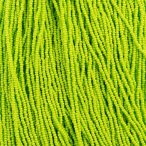 Preciosa Ornela 11/0 Preciosa Seed Beads 11/0 Light Green Terra Intensive Preciosa Seed Beads