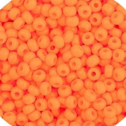 Preciosa Ornela 11/0 Preciosa Seed Beads 11/0 Light Orange Opaque, Preciosa Seed Bead