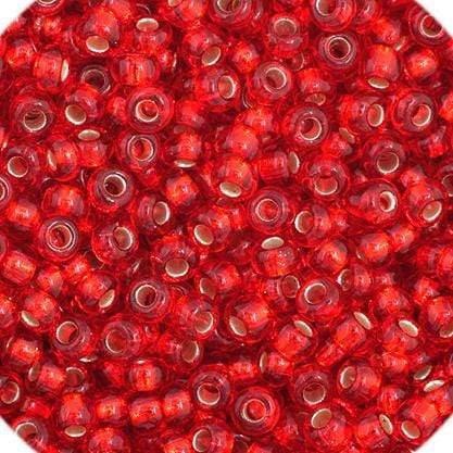 Preciosa Ornela 11/0 Preciosa Seed Beads 11/0 Light Red Silver lined Preciosa Seed Bead