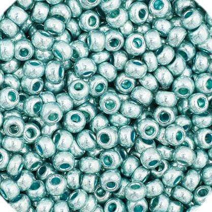 Preciosa Ornela 11/0 Preciosa Seed Beads 11/0 Light Teal Metallic Solgel Preciosa Seed Bead