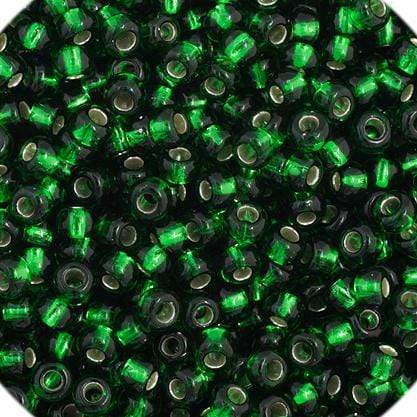 Sundaylace Creations & Bling 11/0 Preciosa Seed Beads 11/0 Medium Green Silverlined Precoisa Seed Beads