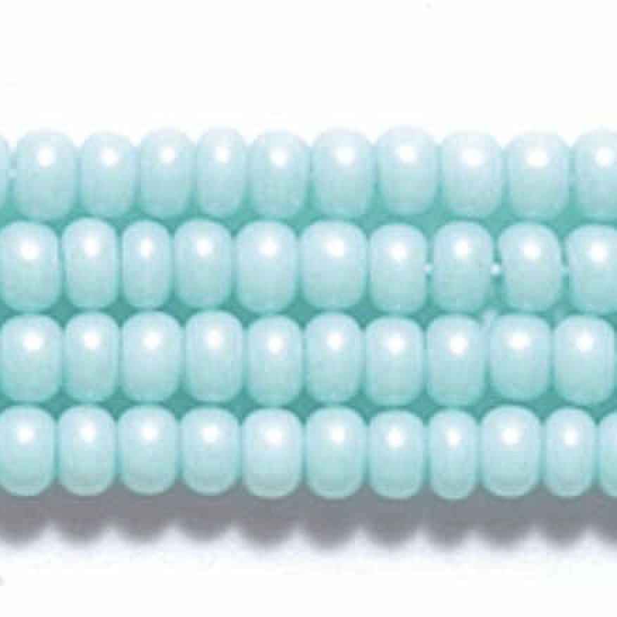Preciosa Ornela 11/0 Preciosa Seed Beads 11/0 Mint Green Pearl Terra Opaque Preciosa Seed Beads *Limited time Hank